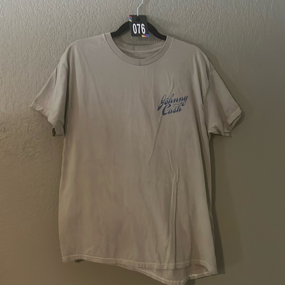 76. Grey Johnny Cash Tee NWOT